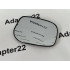 Зеркальные полотна с подогревом Toyota Camry 40 2006-2009. Дорестайлинг